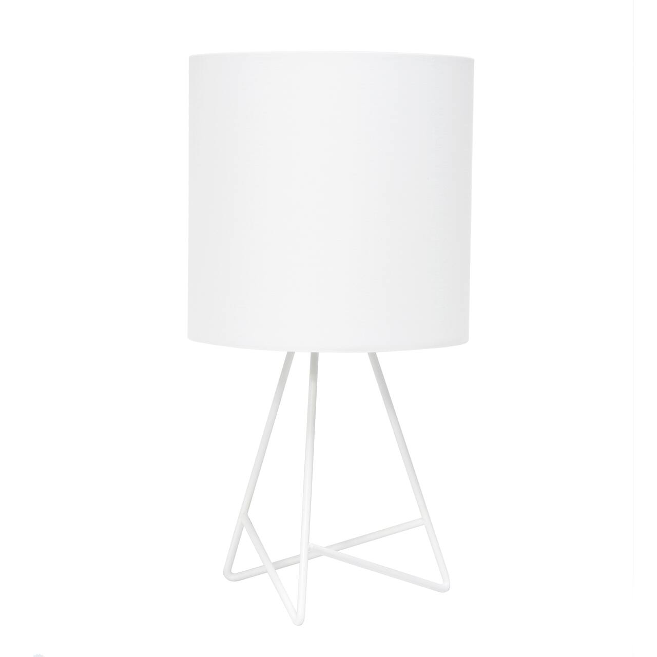 Simple Designs White Down to the Wire Table Lamp
